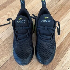 Nike Air 270 Black and Neon Green Sneakers